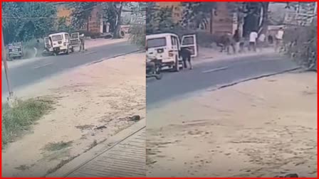 attacked three youths riding a motorcycle In Mehatpur