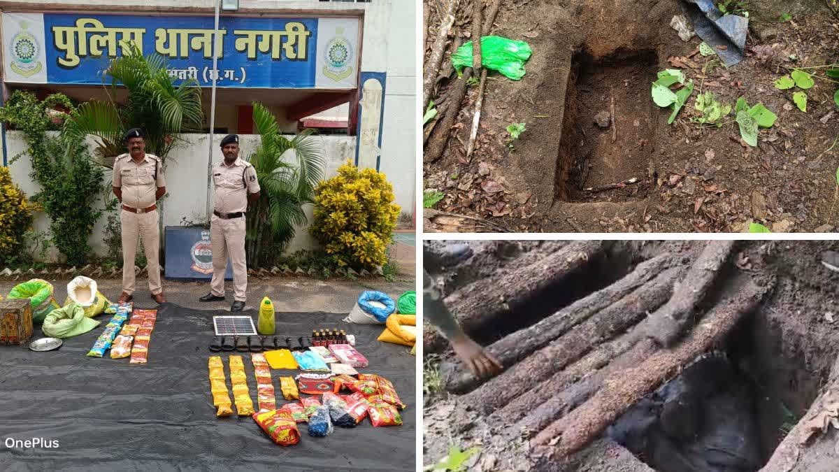 Naxalites have built cellar in forests