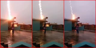 Lightning struck while making reels