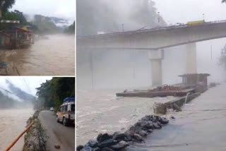 Incessant Rains Hit Sikkim, NH-10 Collapses In Likuvir