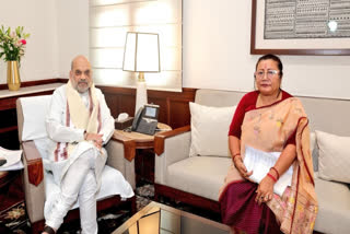 Manipur BJP President A Sharda Devi Meets Amit Shah