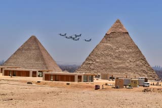 Indian Rafale Fly Over Pyramids