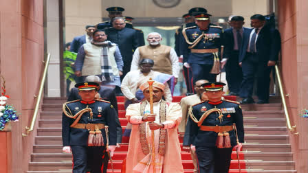 The 'Sengol' found its prominence in Parliament Amid the ongoing political controversy ignited by SP MP RK Chaudhary's recent comments calling it a symbol of monarchy.