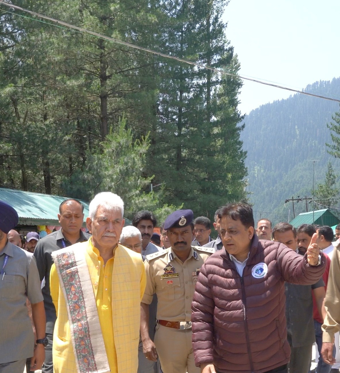 LG Sinha chairs Visits Nunwan Base camp