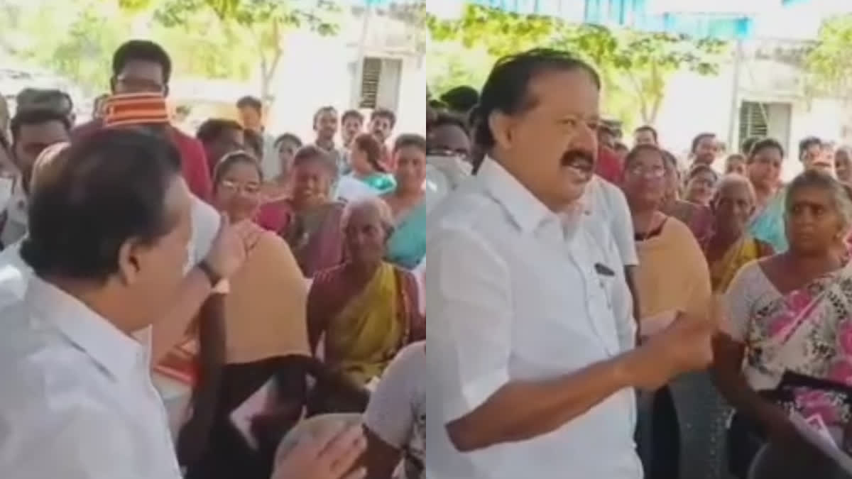 Ask Modi to control tomato prices Minister Ponmudi speech again create controversy in viluppuram