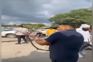 Viral video of firing in Morena