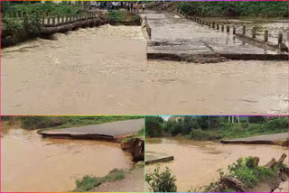 Budameru Bridge Washed Away