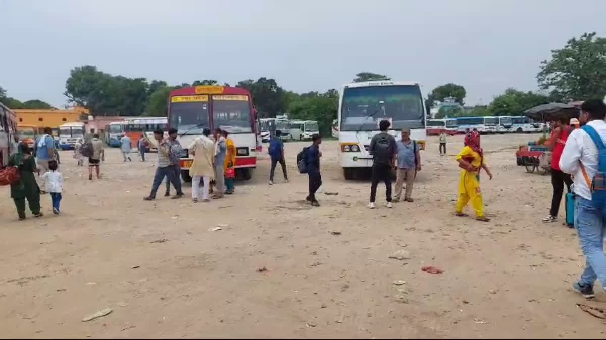 Temporary Bus Stand In Haridwar