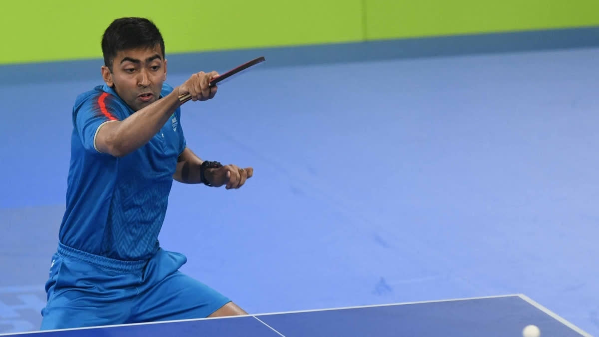 India’s seasoned paddler Harmeet Desai, who was making his Olympics debut, secured the first win in the table tennis singles competition of the ongoing Paris Olympics 2024 here on Saturday. He defeated Jordan’s Abo Yaman Zaid in the preliminary match by 4-0.