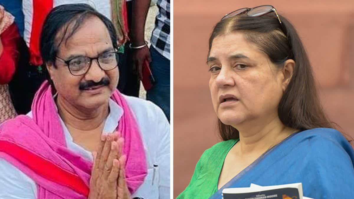 BJP Leader maneka gandhi appealed to cancel loksabha election 2024 of sp mp ram bhual nishad in Allahabad high court