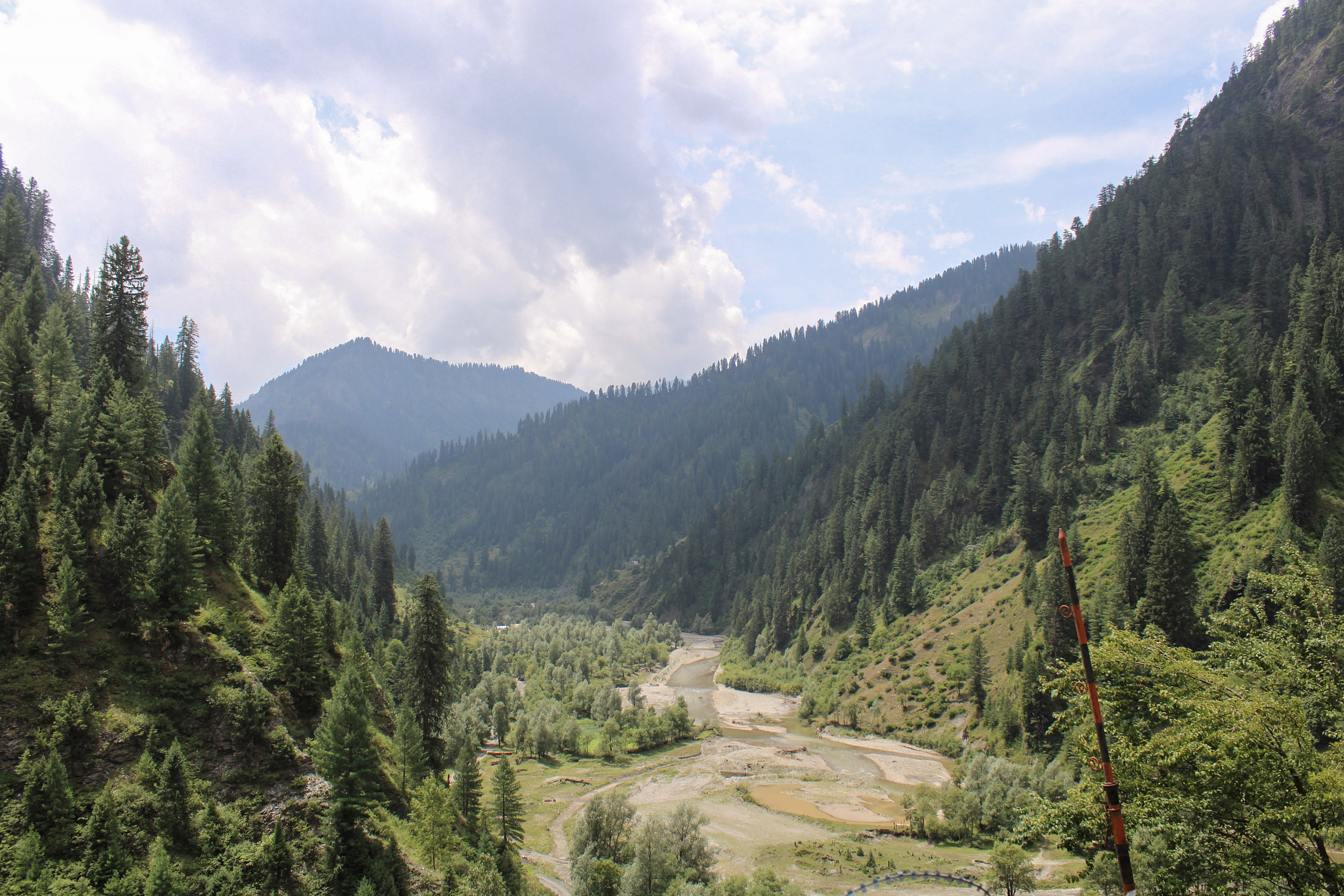 A 2023 photo of the mountains from the Line of Control (LoC), at Machil sector, in Kupwara