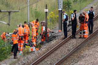 French security forces are hunting people behind arson attacks that hobbled the country's high-speed rail network hours before the Olympic Games opening ceremony, French authorities said.