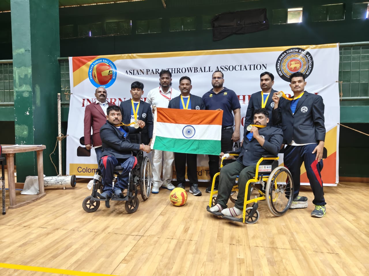 ASIAN PARA SITTING THROWBALL  GOLD MEDAL FOR INDIA  Belagavi