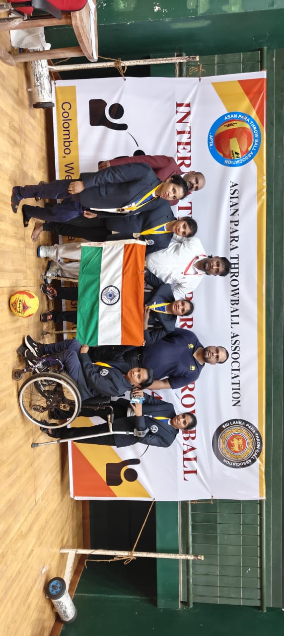 ASIAN PARA SITTING THROWBALL  GOLD MEDAL FOR INDIA  Belagavi