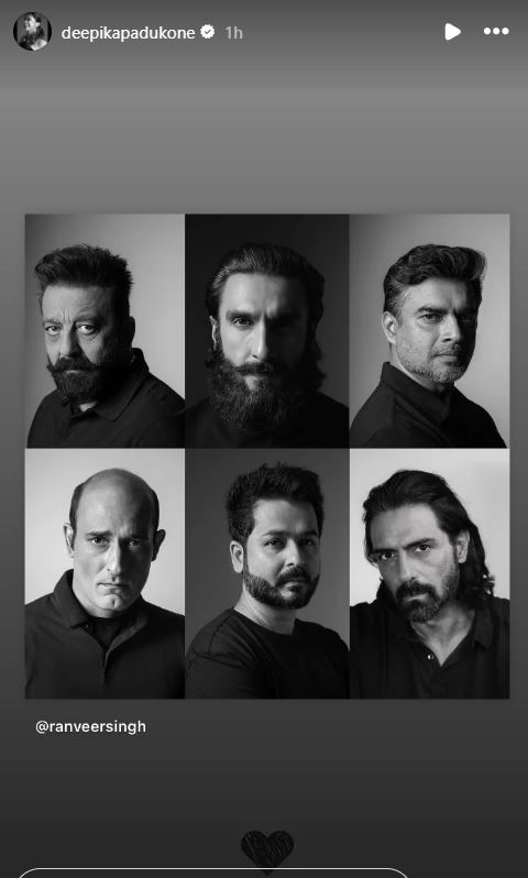 Ranveer Singh announces his upcoming film with Sanjay Dutt, R Madhavan, Akshaye Khanna, and Arjun Rampal. The untitled film is helmed by Aditya Dhar. The announcement of Ranveer's next met with cheer from his actor wife Deepika Padukone.