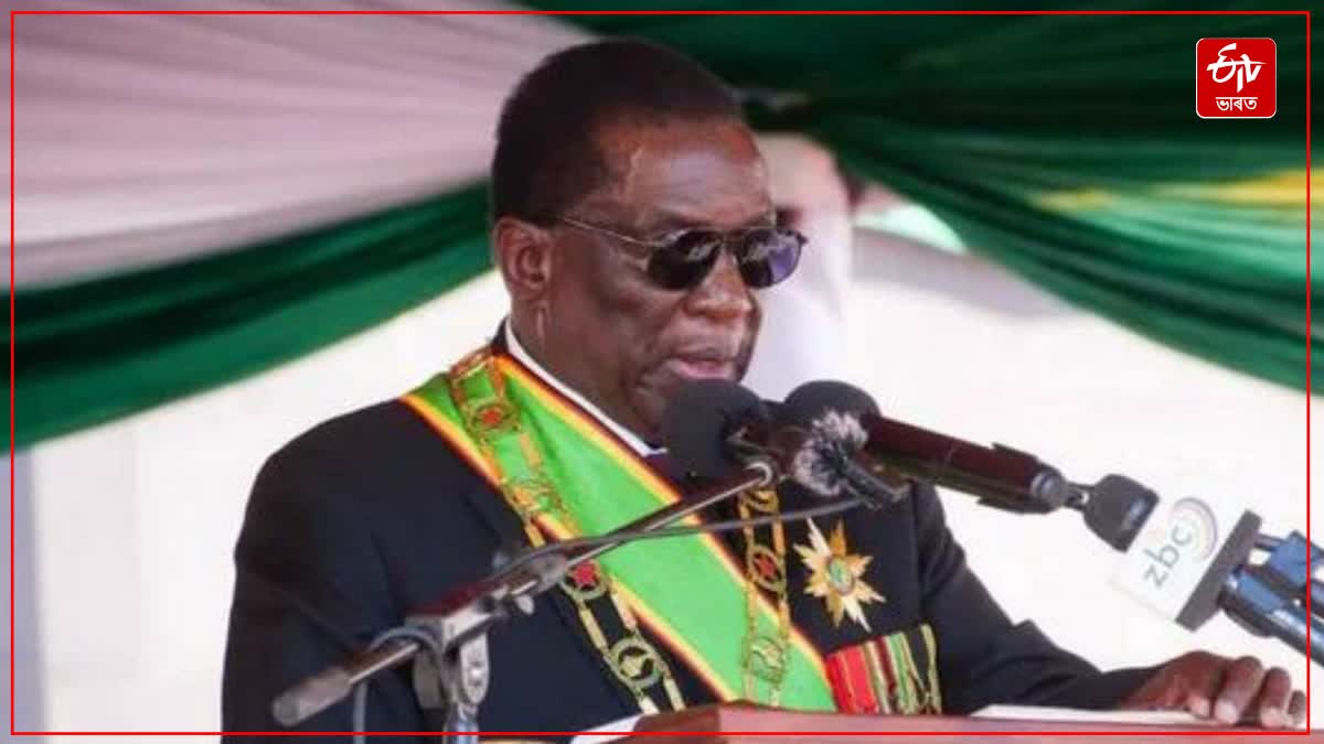 Zimbabwe President Emmerson Mnangagwa