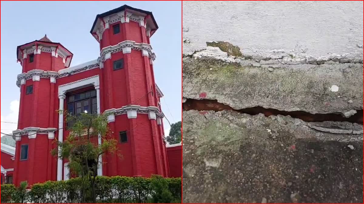 cracks in mahamaya temple mandi