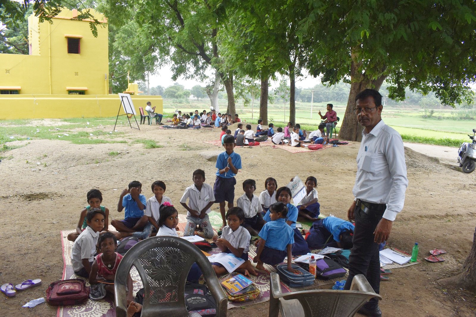 School Under Sky