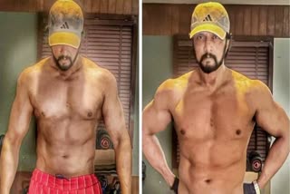 kiccha sudeep workout photos