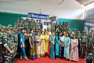 Women of Inner Wheel Club celebrated Rakshabandhan with soldiers