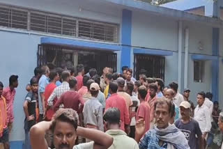 Protest at Durgapur Divisional Hospital ETV BHARAT