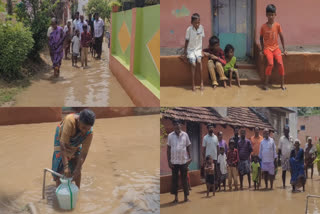 Villagers affected by rain water near Vellore