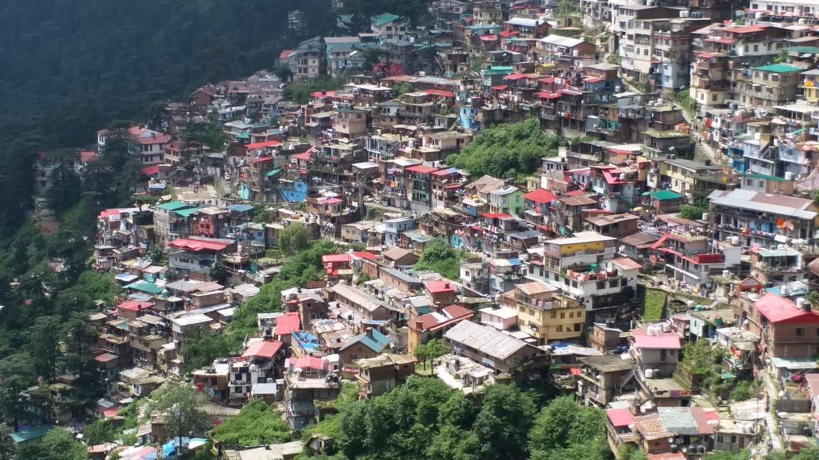 Krishna Nagar in sinking zone in Shimla