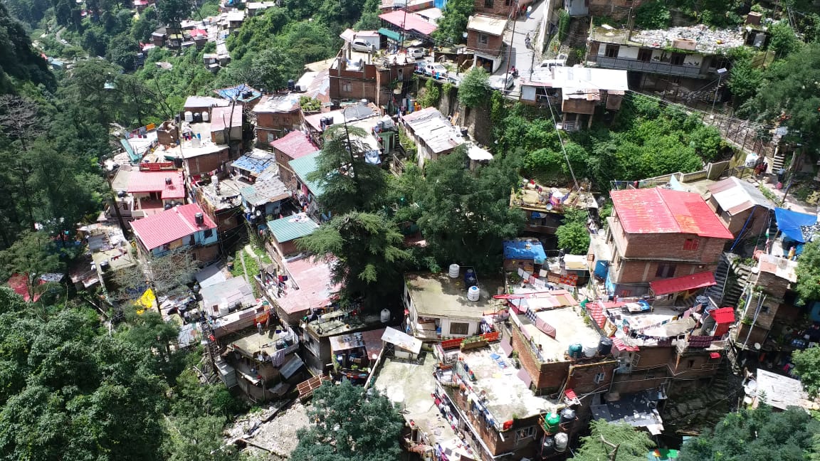 Krishna Nagar in sinking zone in Shimla