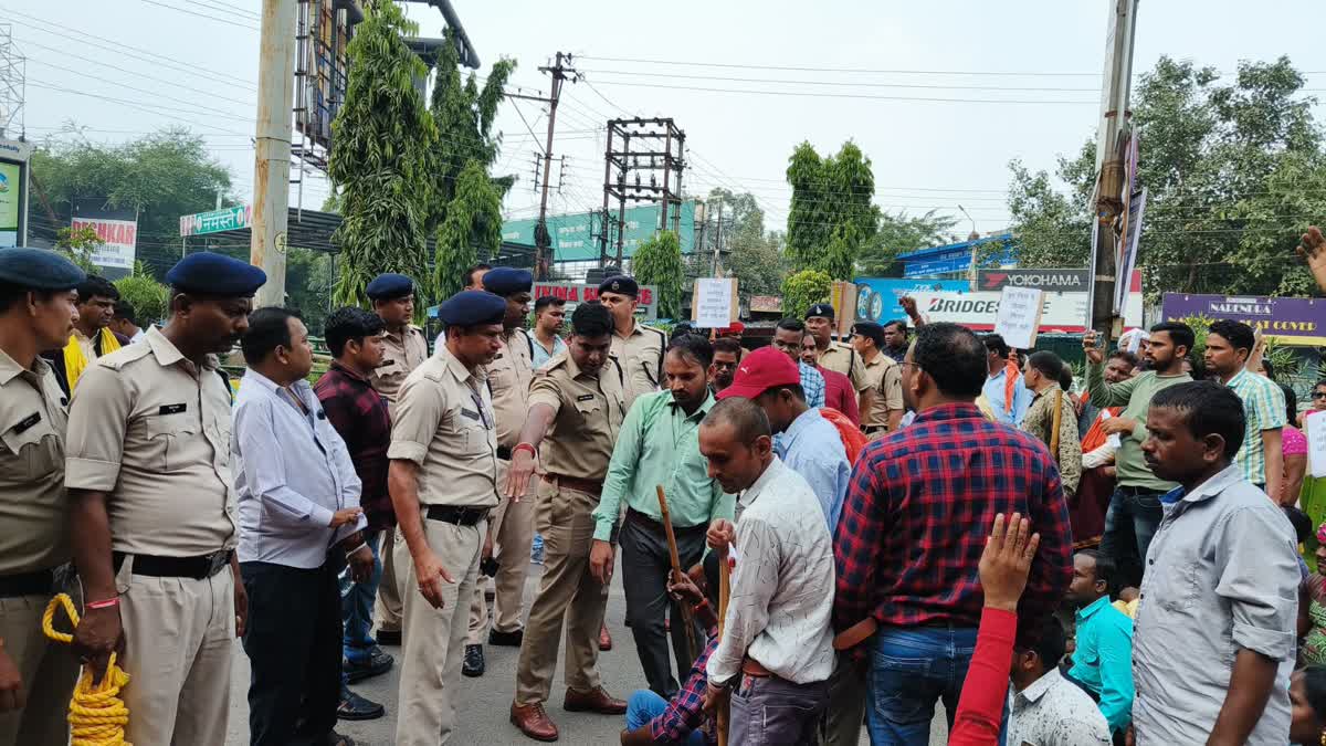 disabled people foot march in Chhattisgarh