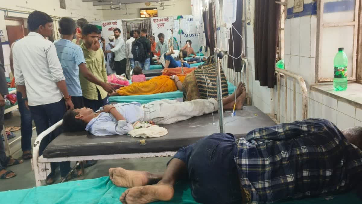 Two people died and 13 were injured after a tractor-trolley full of devotees returning from Bishangiri temple went out of control and overturned in the early hours of Tuesday.