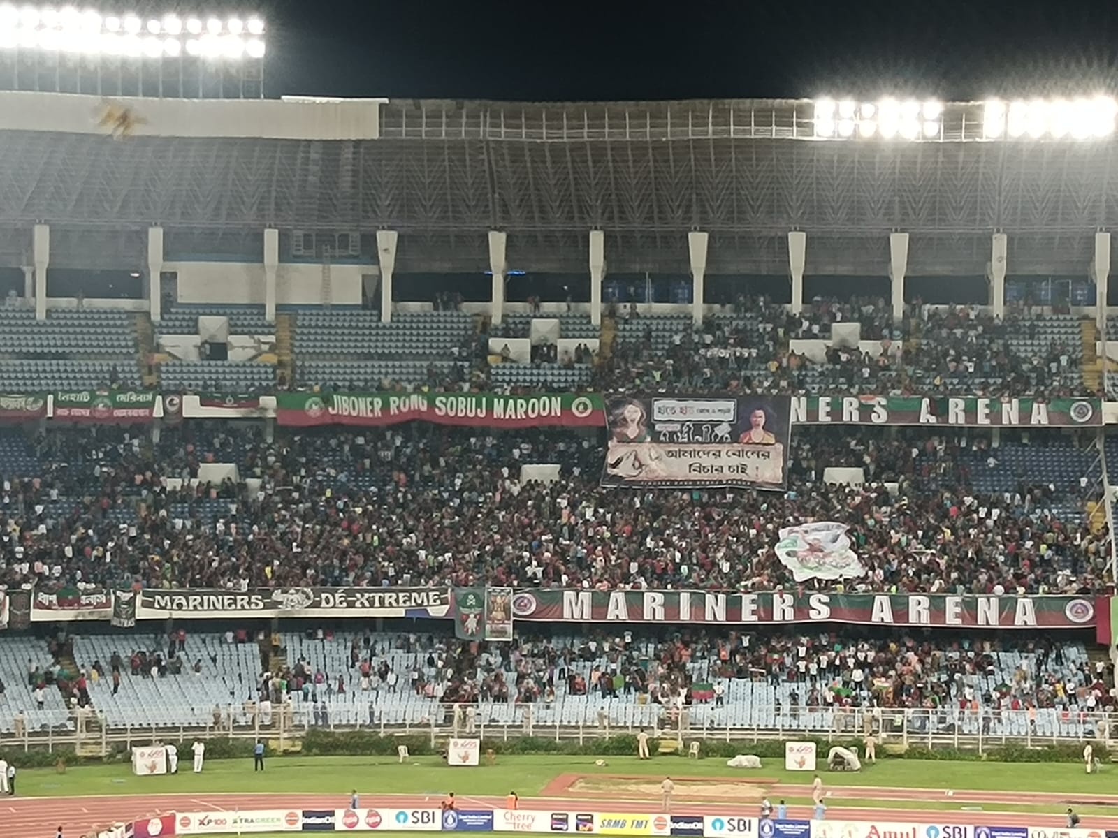 Mohun Bagan Supporters Protest on RG Kar Doctor Rape and Murder Incident