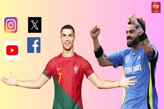 Kohli vs Ronaldo social media followers