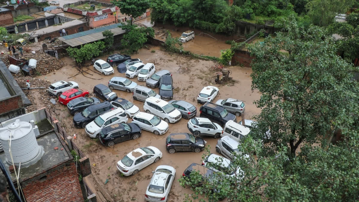 In Photos: Rains Trigger Floods, Throw Life Out Of Gear In Jammu Kashmir