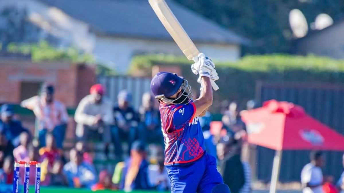 Dipendra Singh Airee hits 6 Consecutive Sixes  Dipendra Singh Airee  Asian Games 2023  Nepal vs Mongolia  Dipendra Singh Airee breaks Yuvraj Singh record  ദിപേന്ദ്ര സിങ്‌ ഐറി  യുവ്‌രാജ് സിങ്  നേപ്പാള്‍ vs മംഗോളിയ  ഏഷ്യന്‍ ഗെയിംസ് 2023