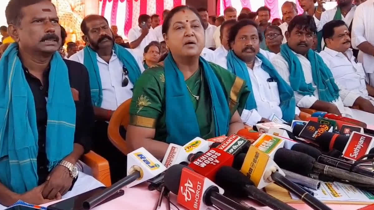 Rivers Inter link is the solution to the Cauvery issue DMDK Treasurer Premalatha Vijayakanth said