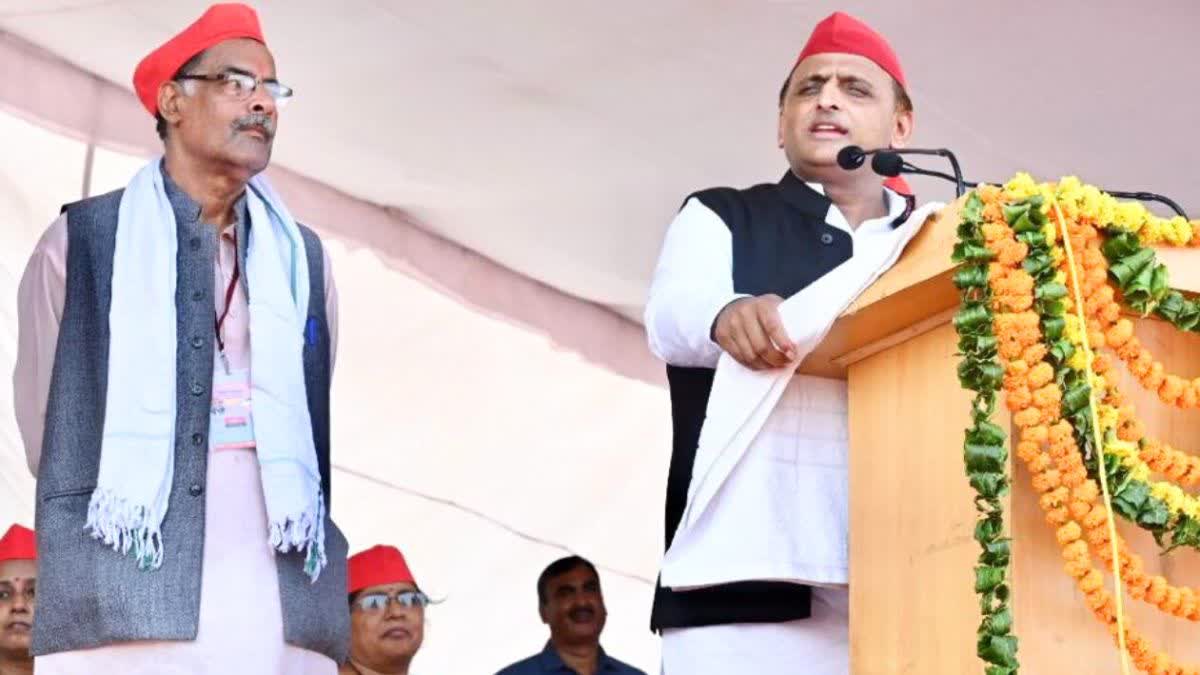 Akhilesh Yadav in Rewa