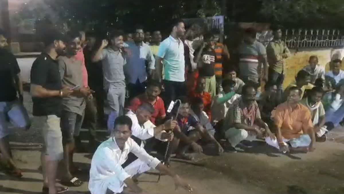 Locals Protest against Water Logging