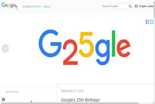 Google Doodle marks its 25th Birthday  Google Birth Day Celebrations  ഹാപ്പി ബര്‍ത്ത് ഡേ  ഗൂഗിളിന് ഇന്ന് 25ാം പിറന്നാള്‍  ഡൂഡിള്‍  പുതിയ ഡൂഡില്‍ അവതരിപ്പിച്ചു  സെര്‍ച്ച് എഞ്ചിനായ ഗൂഗിള്‍