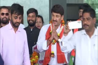 Manoj Tiwari In BJP Parivartan Yatra