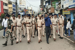 Flag March of Ranchi Police