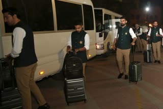 Pakistan cricket team arrives in India