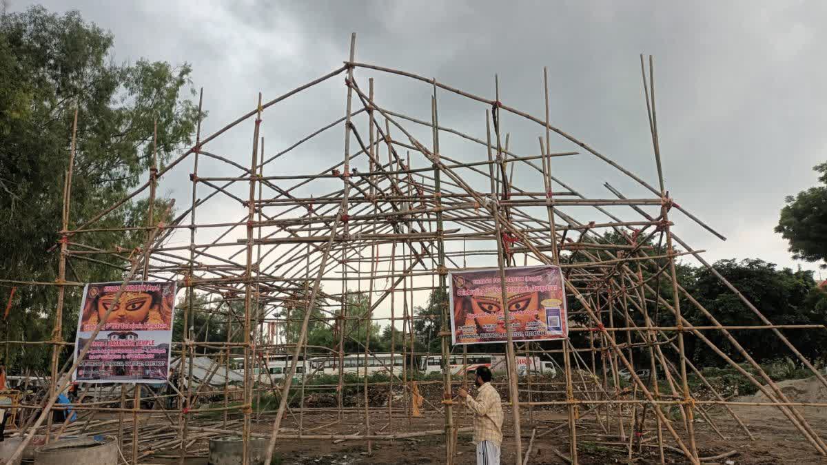 PREPARATIONS FOR DURGA PUJA