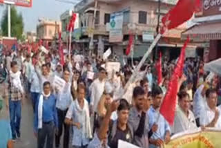 Employees rally in Didwana