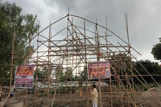 PREPARATIONS FOR DURGA PUJA