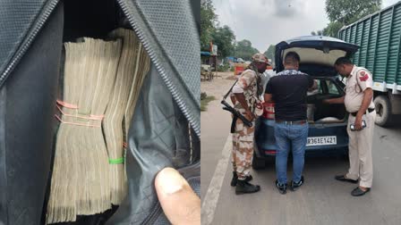 gurugram police checking illegal cash and liquor smugglers