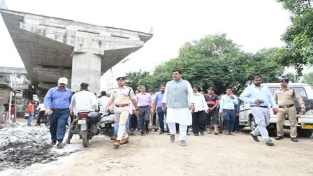 BHOPAL BJP MLA INSPECTED FLYOVER