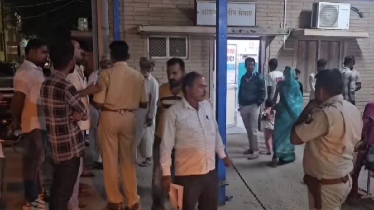 private bus hits a man in barmer