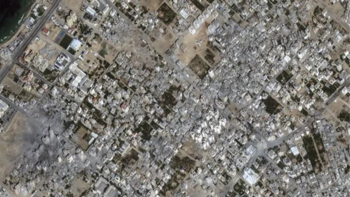 Israel Palestine war: Parts of Gaza look like a wasteland from space