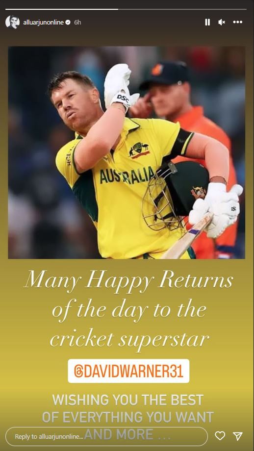 HBD David Warner