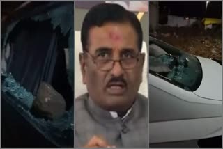 maratha agitators vandalized cars of Prataprao Chikhalikar